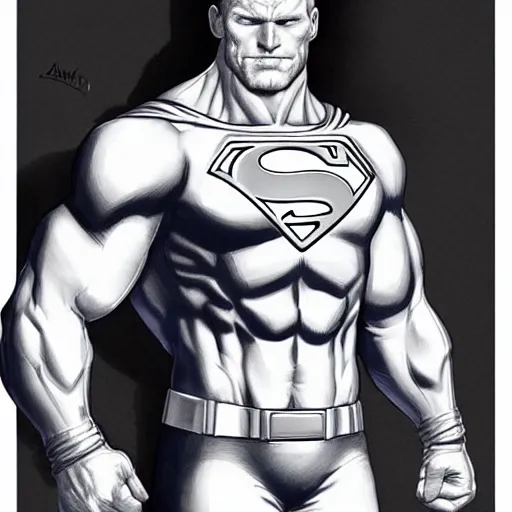 Image similar to ginger superman by artgerm