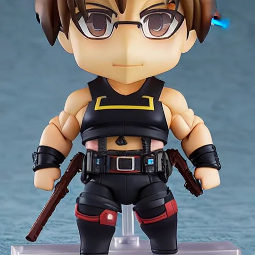 Prompt: an anime nendoroid of arnold schwarzenegger