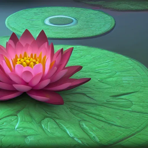 Prompt: Fractal lotus, trending on Unreal 5