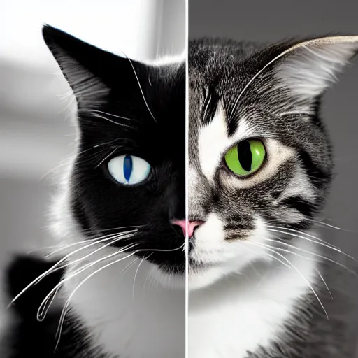 Image similar to inverse photography of a cat