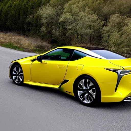 Image similar to yellow lexus lc 5 0 0