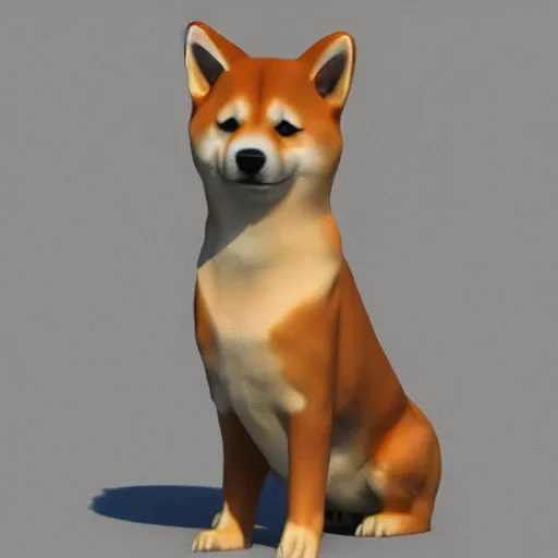 Image similar to shiba inu with bathfoam on body, Artstation