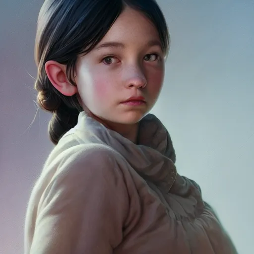 Prompt: highly detailed portrait of a girl, stephen bliss, unreal engine, greg rutkowski, ilya kuvshinov, ross draws, hyung tae and frank frazetta, tom bagshaw, tom whalen, nicoletta ceccoli, mark ryden, earl norem, global illumination, god rays