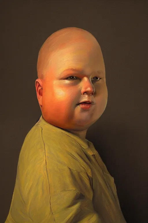Prompt: a detailed realistic painting of bobby hill from king of the hill by rembrandt, in the style of rembrandt, photorealistic, vibrant colors, studio lighting, volumetric lighting, micro details
