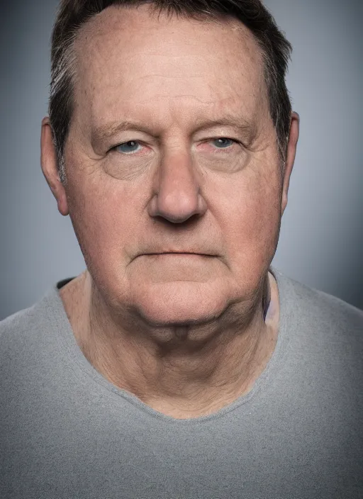 Image similar to portrait photo still of joe davidson, 8 k, studio lighting, key light on left side