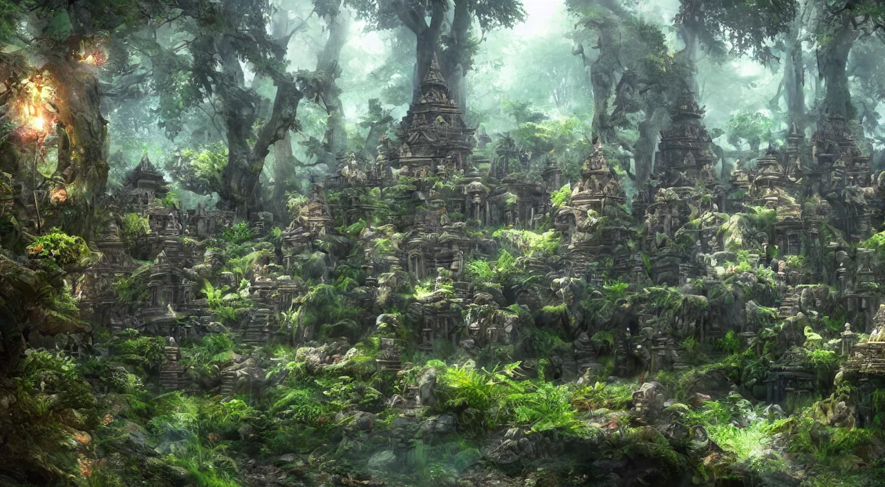 Fantasy Forest Temple