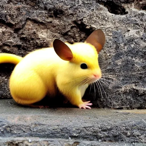 Prompt: national geographic professional photo of raichu, award winning