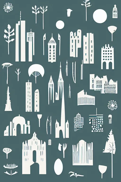 Prompt: minimalist boho style art of frankfurt, illustration, vector art