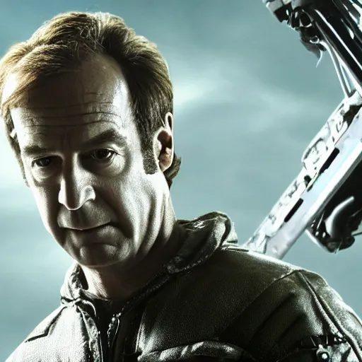 Image similar to film still of saul goodman in the role of ripley in aliens, unreal engine, uhd, by ridley scott and h r giger, very detailed, realistic