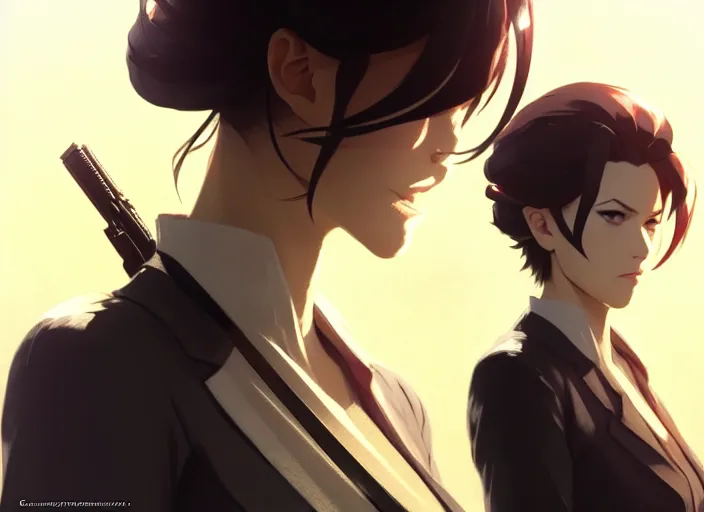 Prompt: a film still portrait of a confident assassin woman, finely detailed features, closeup at the faces, dynamic lighting, perfect art, night cyberpunk city, intricate, anime, gapmoe grimdark, artstation, trending on pixiv fanbox, painted by greg rutkowski makoto shinkai takashi takeuchi studio ghibli, akihiko yoshida