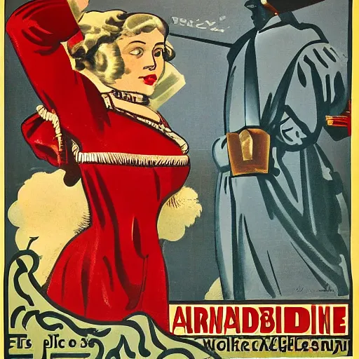 Prompt: austrian era propaganda poster