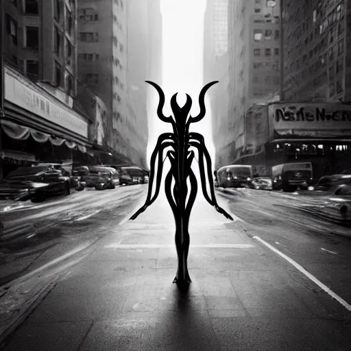 Prompt: a nyarlathotep manifested in newyork, beautiful photo, iphone 1 3, hyperealistic detailed photography, motion blur, divinity, awe - inspiring