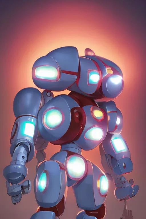 Image similar to metabots medabots medarotto medarot robot minimalist comics, behance hd by jesper ejsing, by rhads, makoto shinkai and lois van baarle, ilya kuvshinov, rossdraws global illumination ray tracing hdr radiating a glowing aura