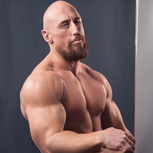 Prompt: “The Ryback, Ryan Reeves doing promotional ads for local website, high definition, full colour, 2022”