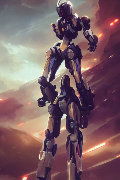 Prompt: a young attractive Asian woman piloting a mecha, dramatic pose, highly detailed, volumetric lighting, digital art, in the style of Artgerm and Tom Bagshaw