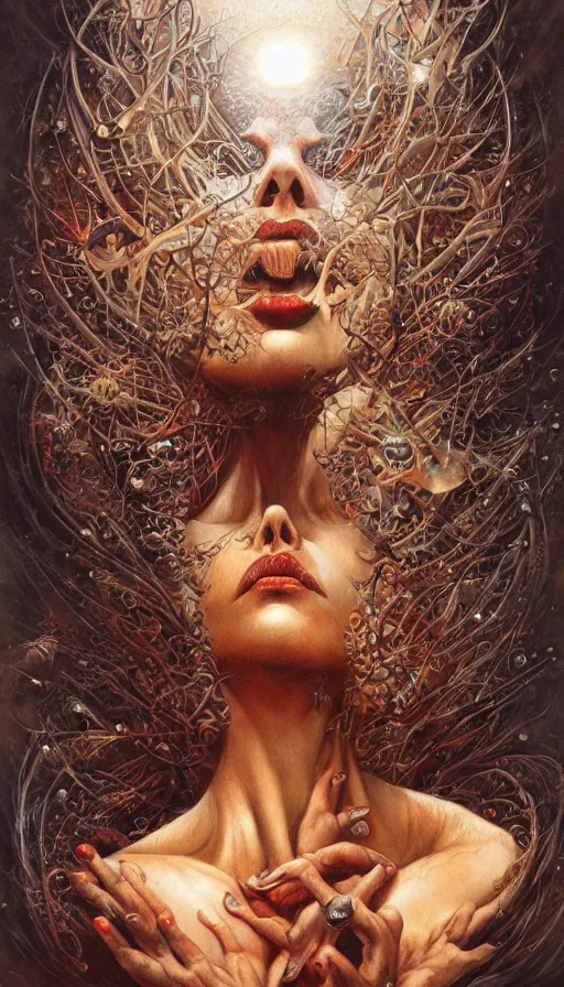 Prompt: The end of an organism, by Karol Bak