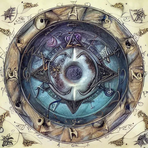 Prompt: detailed and sharp capricorn artistic zodiac artwork, mystic style, detailed, 8 k, detailed, symmetrical, by brian froud