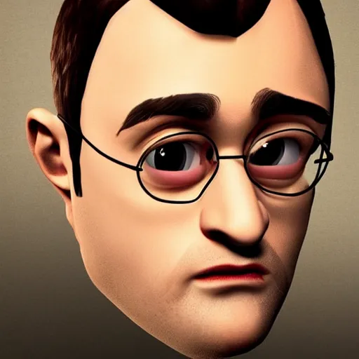 Image similar to daniel radcliffe potato head hybrid trending on artstation