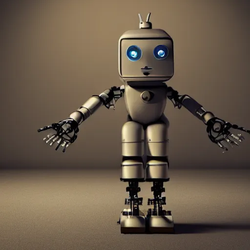 Image similar to 1930's robot from movies and serials, octane render, studio lighting