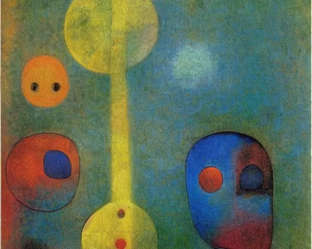 Image similar to Void of the soul. Odilon Redon. Paul Klee. Roberto Matta.