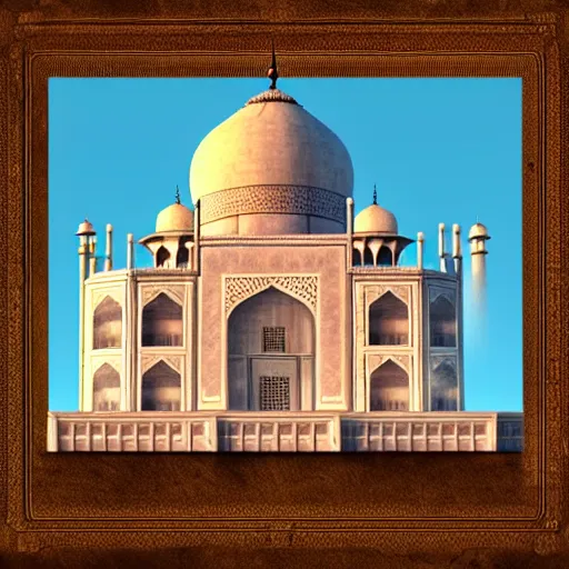 Image similar to the taj mahal made ot of cheese, 8k photorealism, extremly detailed, trending on artstation