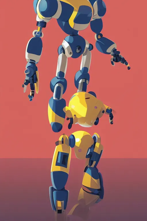 Image similar to metabots medabots medarotto medarot robot minimalist comics, behance hd by jesper ejsing, by rhads, makoto shinkai and lois van baarle, ilya kuvshinov, rossdraws global illumination ray tracing hdr radiating a glowing aura