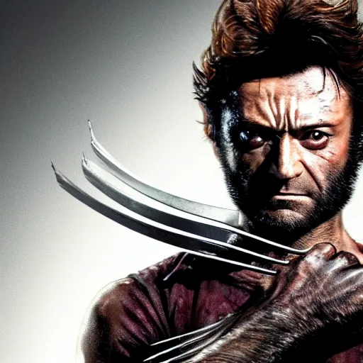 Image similar to wolverine in the walking dead 4 k detailed super realistic