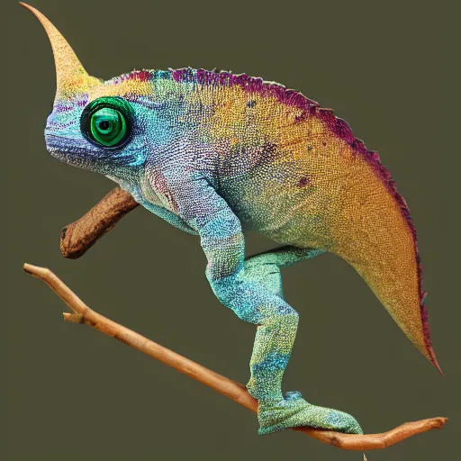 Prompt: bat chameleon hybrid