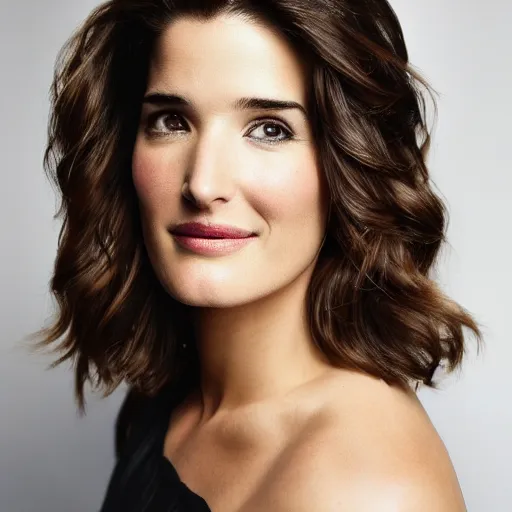 Image similar to beautiful portrait of Cobie Smulders, 8k