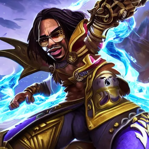 Image similar to Quavo as a League of Legends hero