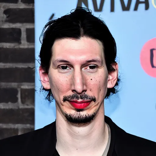 Prompt: adam driver as ninja, blue hair