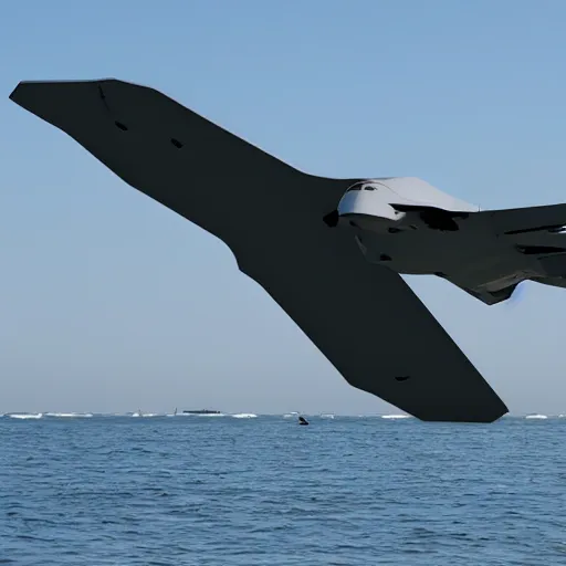 Prompt: seagull stealth bomber