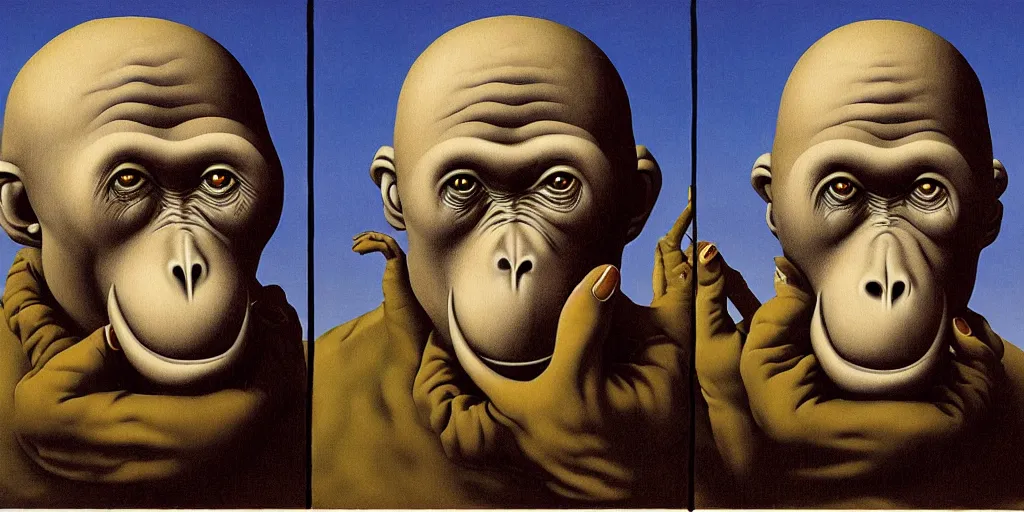 Prompt: Monkeypox Ebola Covid-19 by Richard Corben, by by René Magritte, surrealism, gothic, baroque