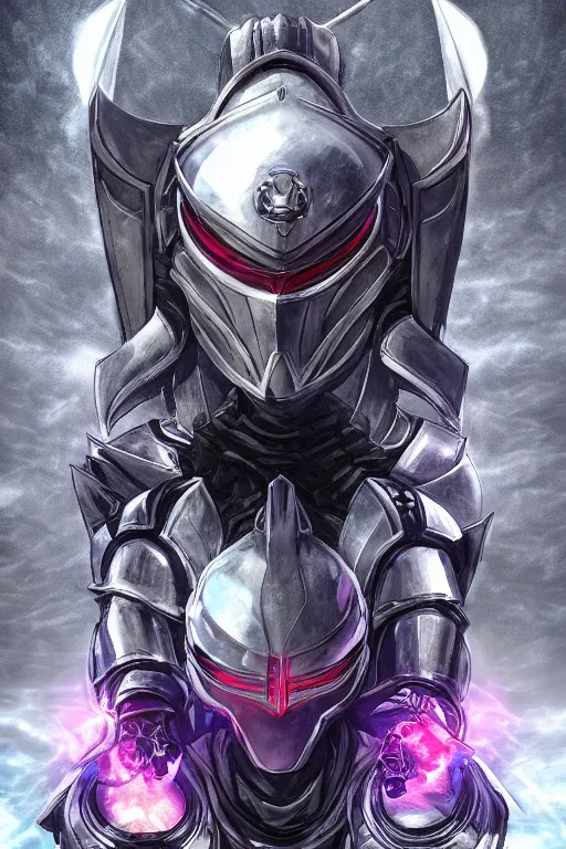 Image similar to helmet armor guardian destiny in witch queen illumination ray tracing hdr fanart arstation by sung choi robot ninja mask and eric pfeiffer and gabriel garza and casper konefal