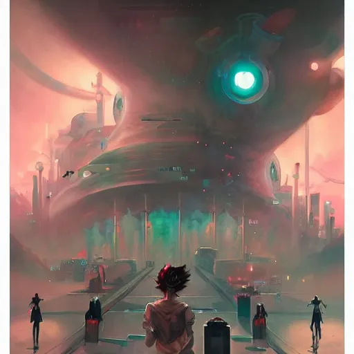 Image similar to neo - tokyo street punk, by peter mohrbacher