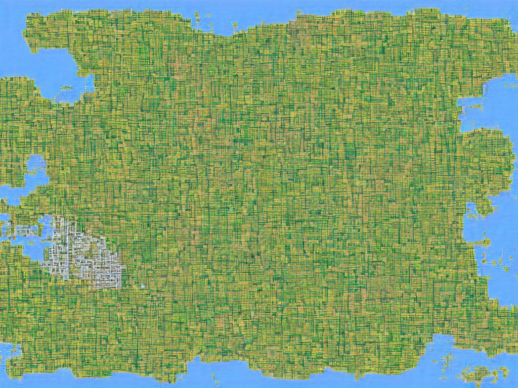 Image similar to yogyakarta,indonesia map with pixel art style,and detailed landscape,final fantasy style map,hdd image for cloth design