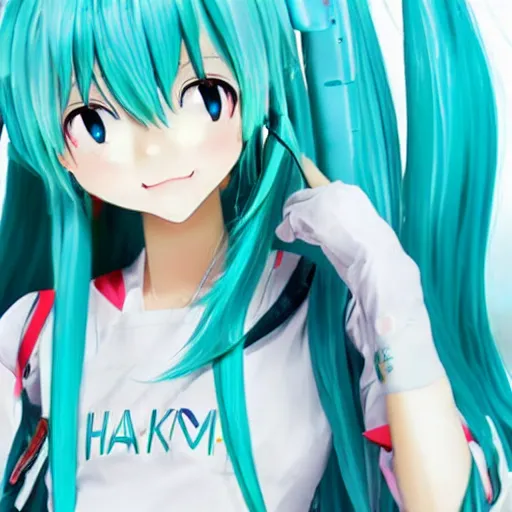 Image similar to hatsune miku