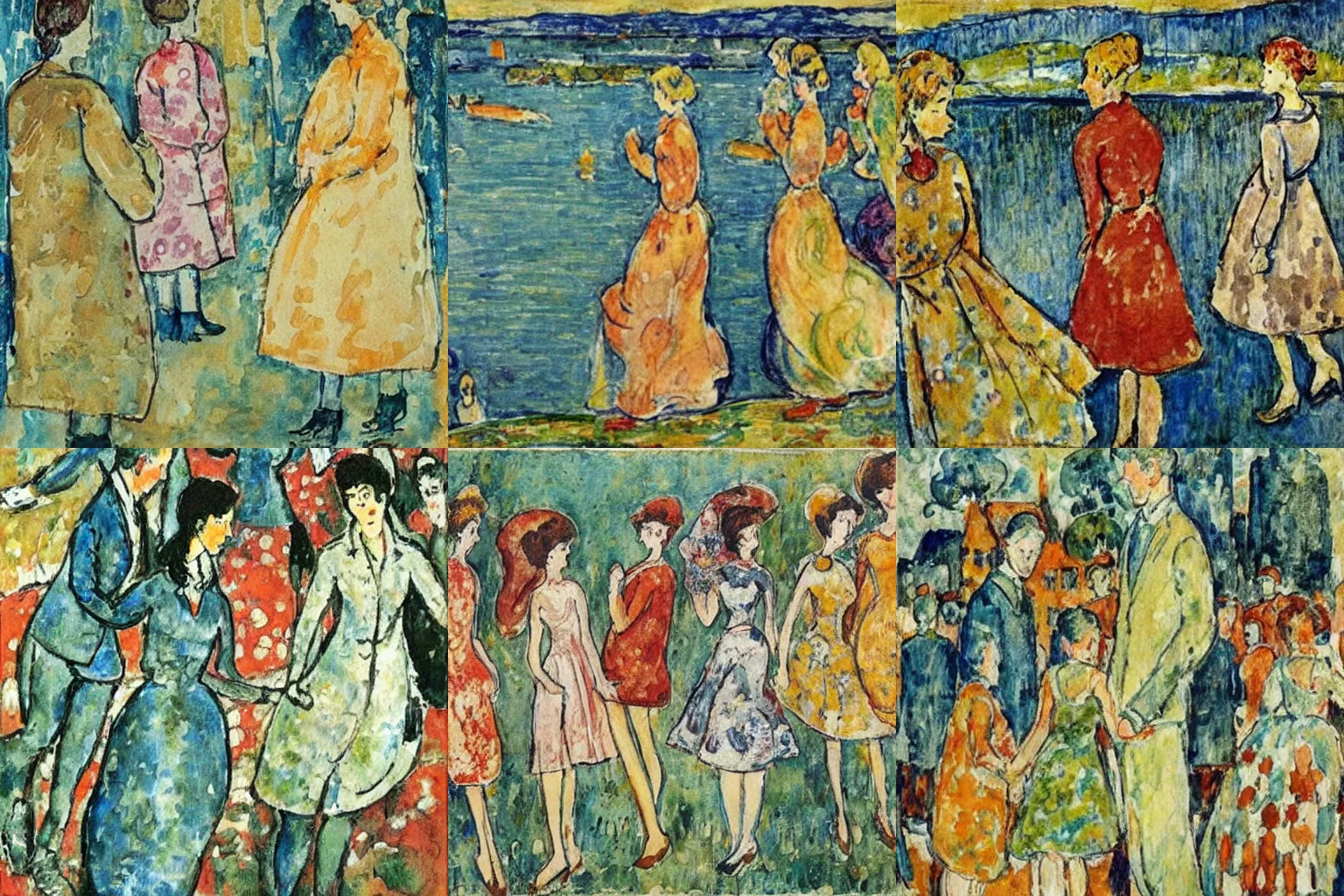 Prompt: artwork by maurice prendergast,