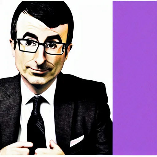 Image similar to john oliver!! portrait, in the style of origami