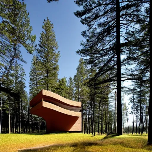 Image similar to a building in a stunning landscape by alvar aalto