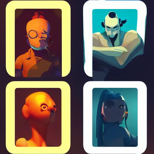 Image similar to face icon stylized minimalist toxic crusaders, loftis, cory behance hd by jesper ejsing, by rhads, makoto shinkai and lois van baarle, ilya kuvshinov, rossdraws global illumination