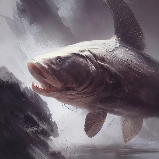 Prompt: plecostomus, sharp focus, illustration, highly detailed, digital painting, concept art, matte, art by ruan jia and wlop and greg rutkowski, masterpiece