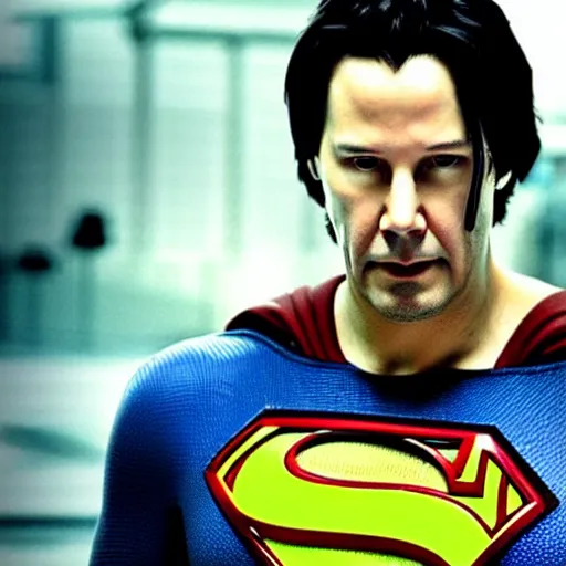 Prompt: “Keanu Reeves as Superman”