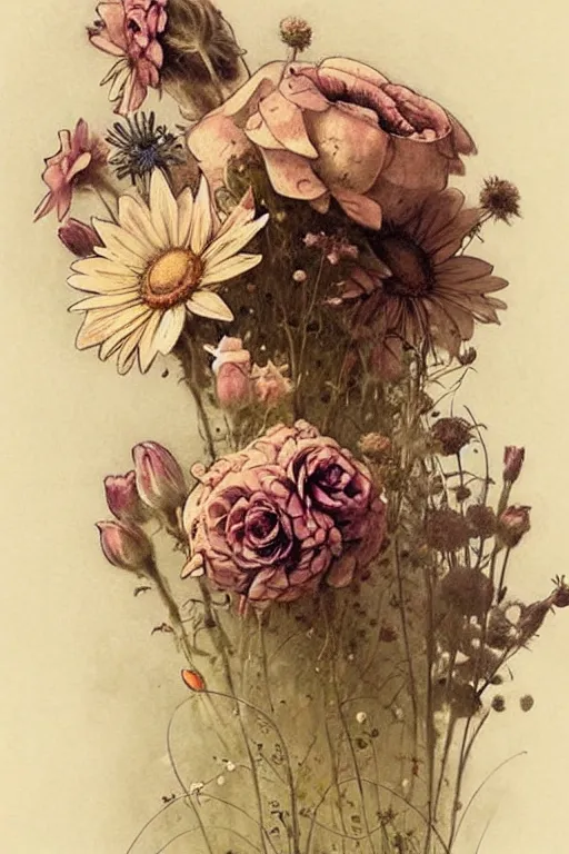 Prompt: ( ( ( ( ( 1 9 5 0 s retro flowers. muted colors. ) ) ) ) ) by jean - baptiste monge!!!!!!!!!!!!!!!!!!!!!!!!!!!!!!