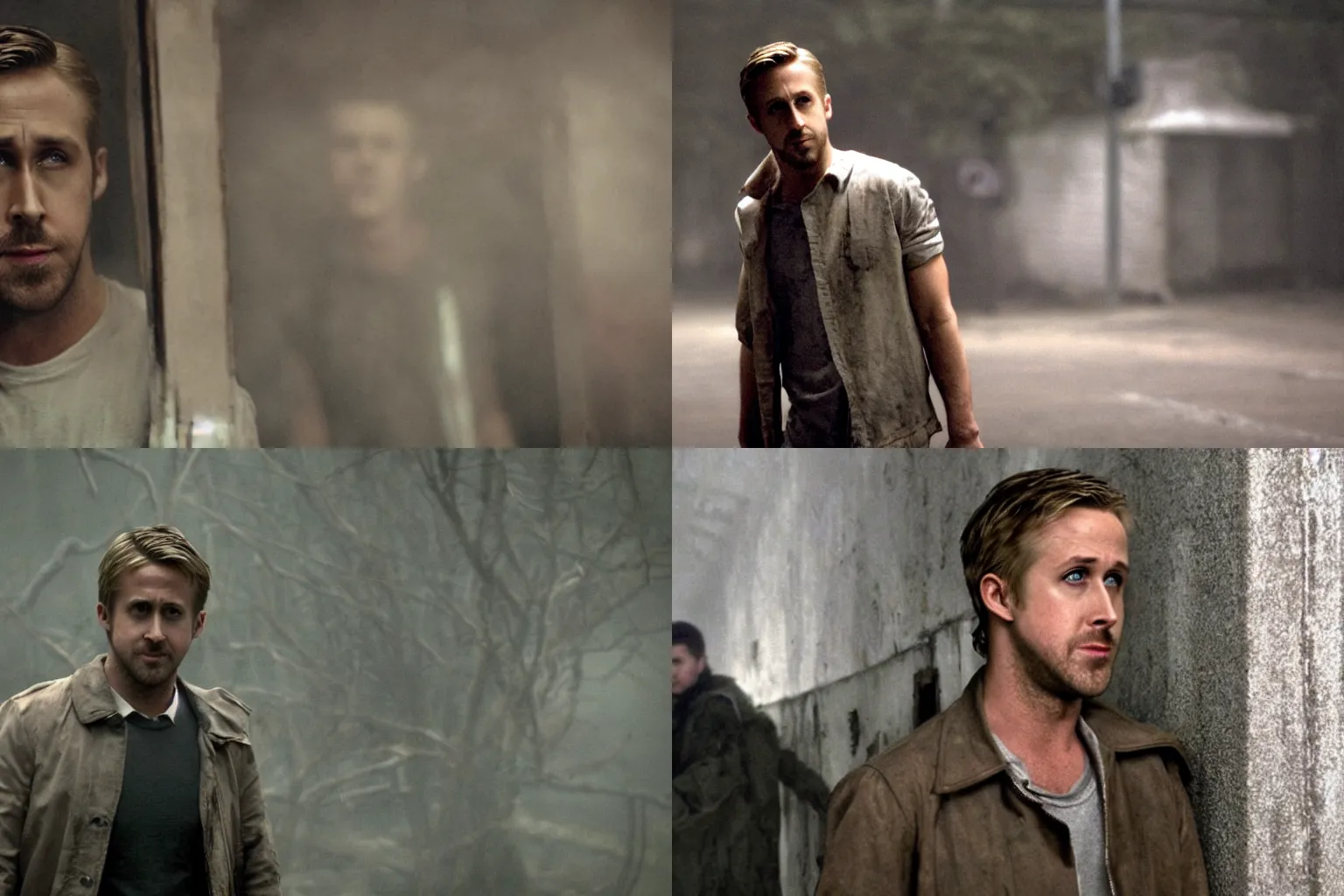 Prompt: ryan gosling in silent hill