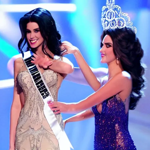 Image similar to yennefer at the miss universe pageant