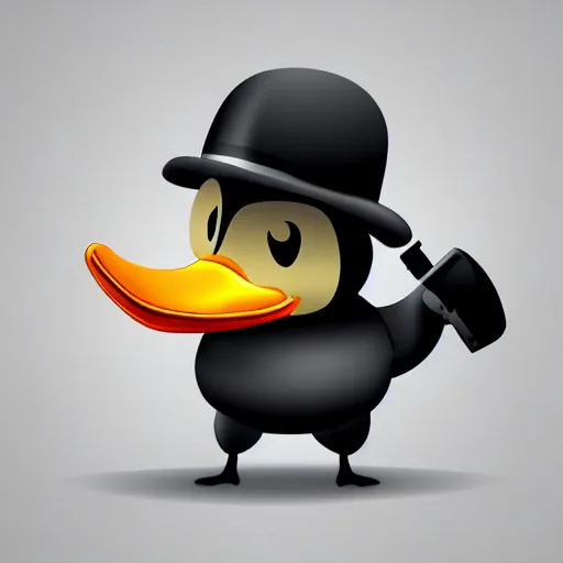 Image similar to a duck with a machine gun, photorealistic, award winning digital art, award winning gangster photography