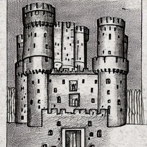 Image similar to drawing of a castle made of lace!!!, by albrecht durer