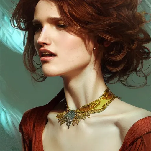 Image similar to ultra realistic illustration, bella thorne as old lady, intricate, elegant, highly detailed, digital painting, artstation, concept art, smooth, sharp focus, illustration, art by artgerm and greg rutkowski and alphonse mucha