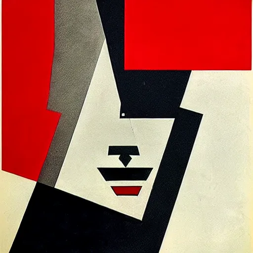 Image similar to lithography bauhaus conceptual figurative post - morden monumental portrait by el lissitzky, illusion surreal art, highly conceptual figurative art, intricate detailed illustration, controversial poster art, polish poster art, geometrical drawings, no blur